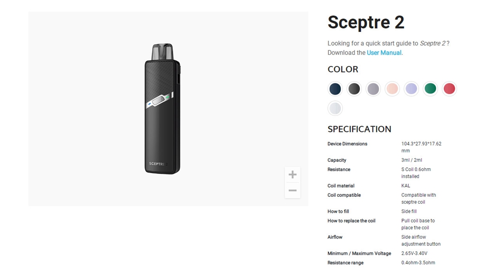 Innokin Sceptre 2 Pod Kit 1400mAh